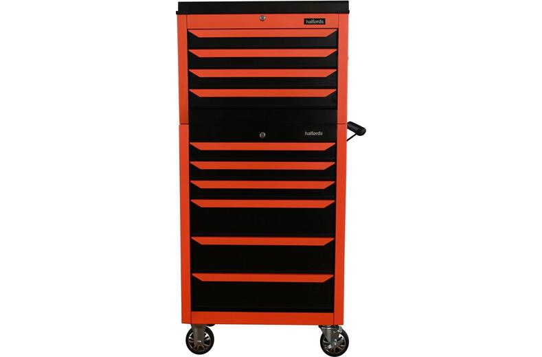 Halfords 27" Neon Orange 6 Drawer Cabinet Halfords 27" Neon Orange 6 Drawer Cabinet