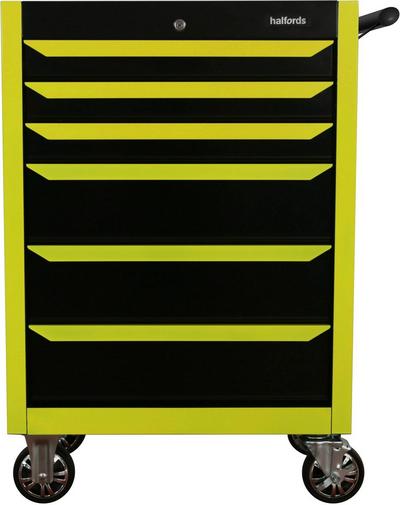 Halfords 27" Neon Yellow 6 Drawer Cabinet Halfords 27" Neon Yellow 6 Drawer Cabinet
