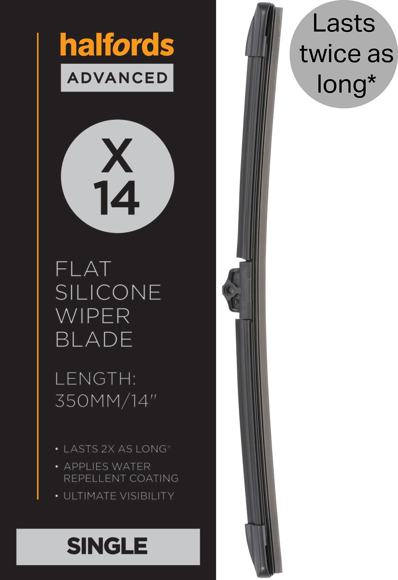 Halfords Advanced Silicone Wiper Blade X14 Inch