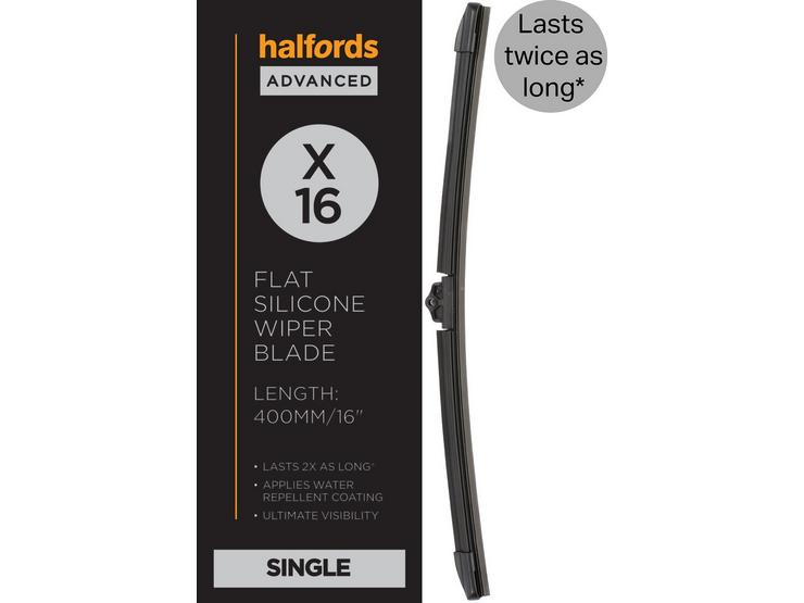 Halfords Advanced Silicone Wiper Blade X16"