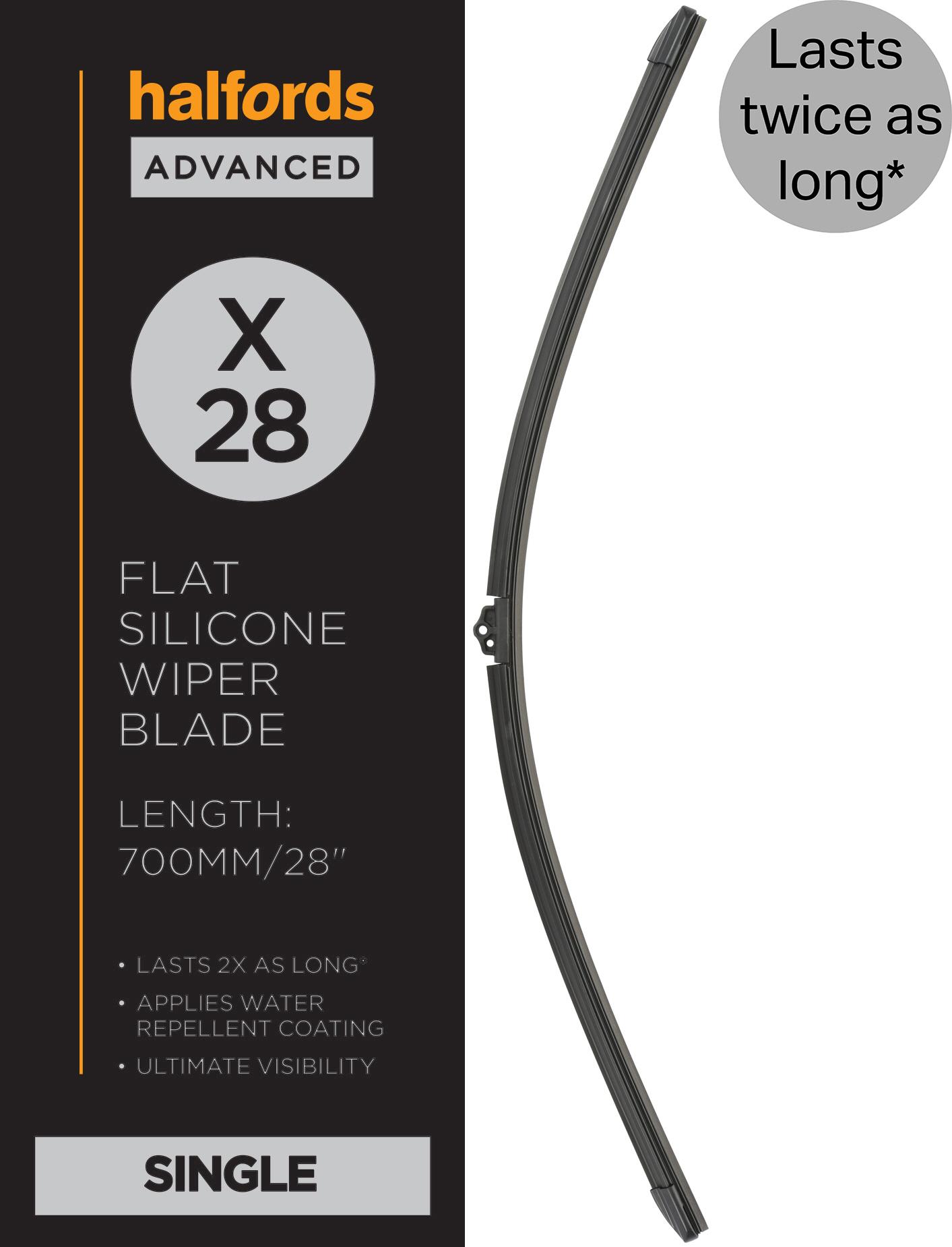 Halfords Advanced Silicone Wiper Blade X28 Inch
