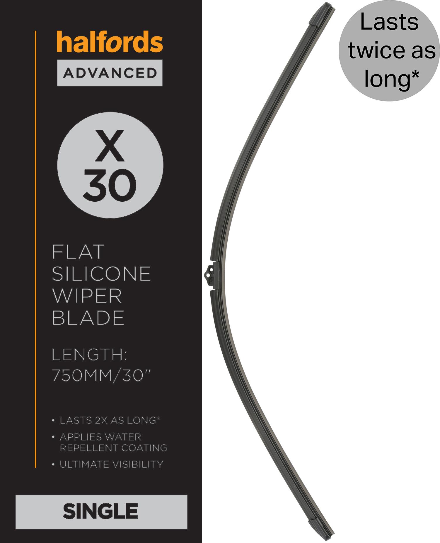 Halfords Advanced Silicone Wiper Blade X30 Inch