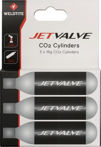 JetValve CO2 Cartridges x 3