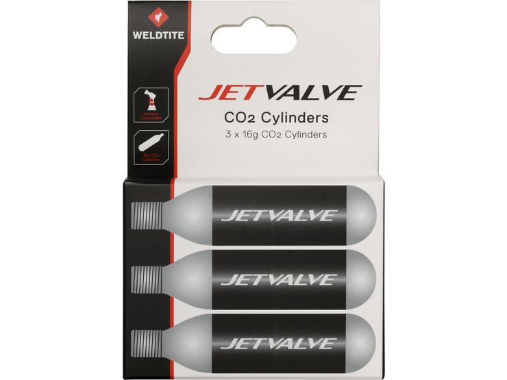 JetValve CO2 Cartridges x 3