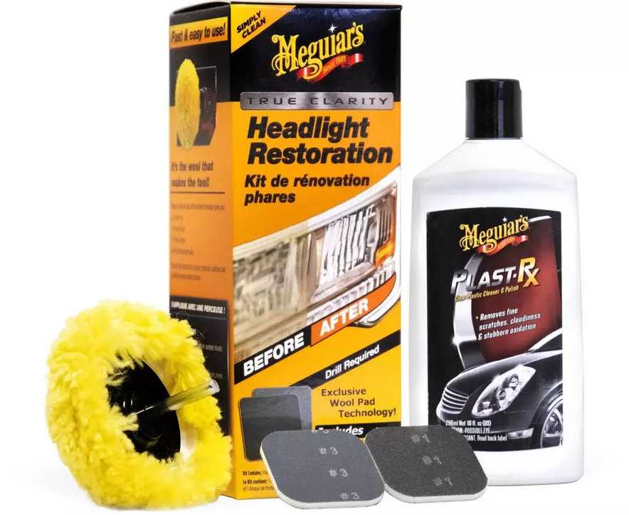 Meguiars Two Step Headlight Restoration Kit, Restores Headlights