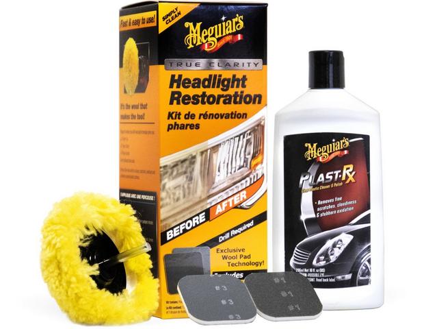 Meguiar's Two Step Headlight Restoration Kit  It's getting pretty dark and  miserable for some of us out there. One very important thing to remember  this winter is to make sure people