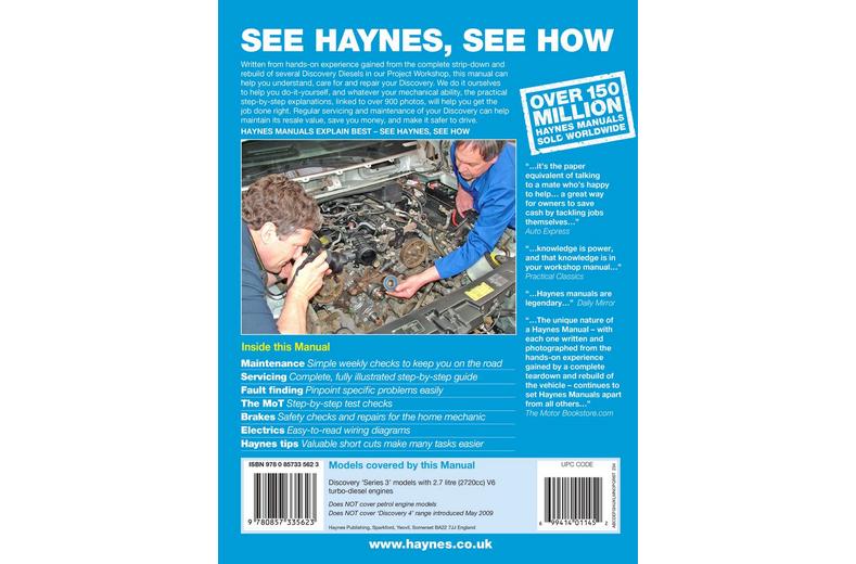 Haynes Land Rover Discovery Diesel (Aug 04- 09 Apr) Manual Haynes Land Rover Discovery Diesel (Aug 04- 09 Apr) Manual