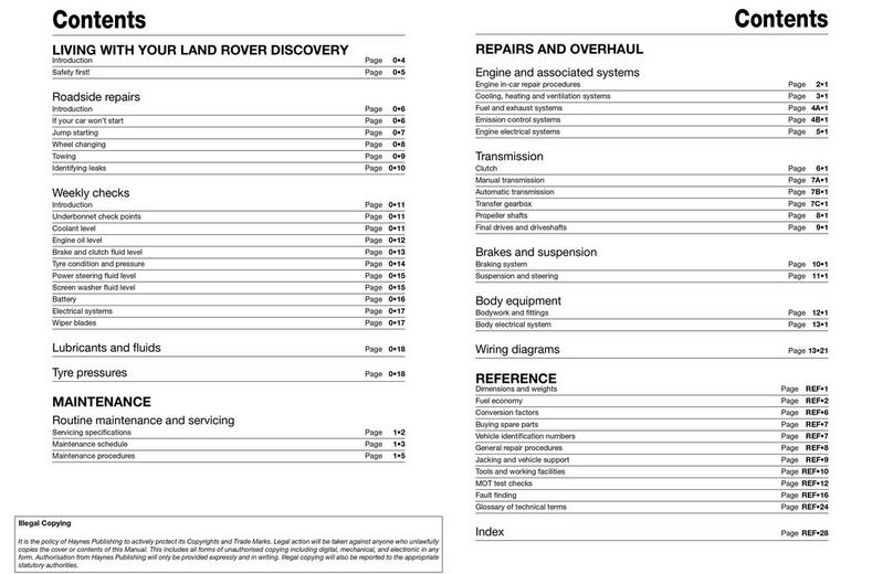 Haynes Land Rover Discovery Diesel (Aug 04- 09 Apr) Manual Haynes Land Rover Discovery Diesel (Aug 04- 09 Apr) Manual