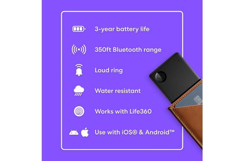 Tile by Life360 Slim (2024) - 1-Pack (Black) Tile by Life360 Slim (2024) - 1-Pack (Black)