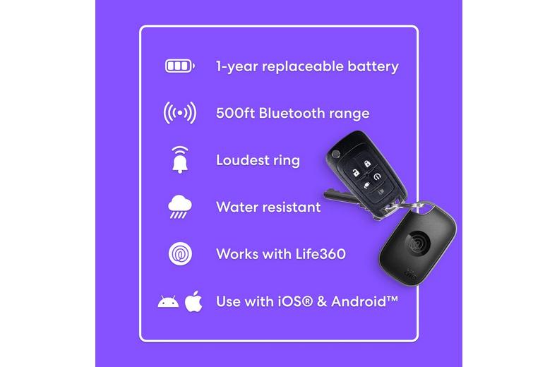 Tile by Life360 Pro (2024) - 1-Pack (Black) Tile by Life360 Pro (2024) - 1-Pack (Black)