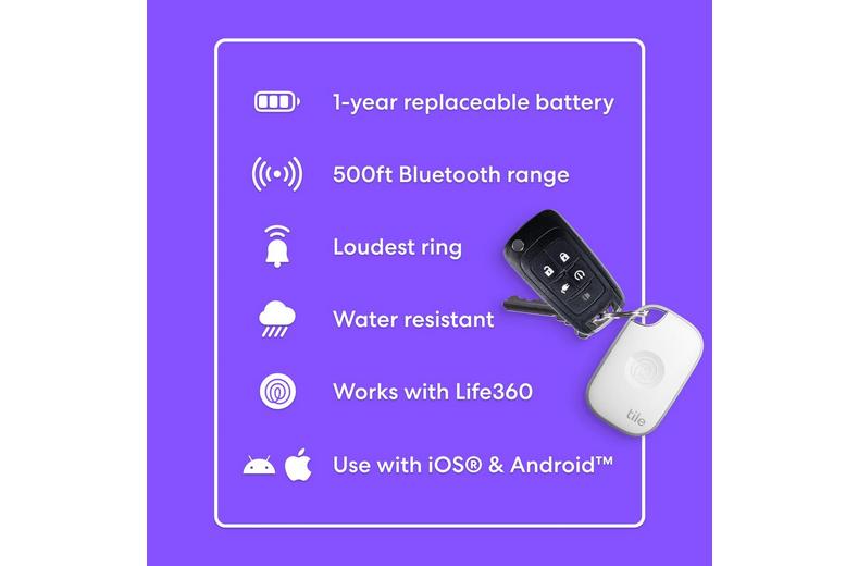 Tile by Life360 Pro (2024) - 2-Pack (Black/White) Tile by Life360 Pro (2024) - 2-Pack (Black/White)