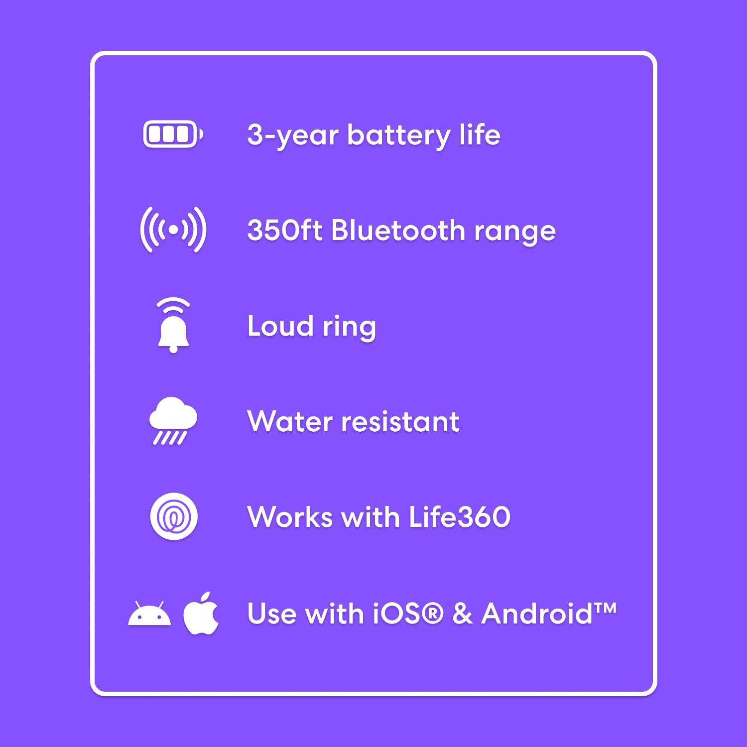 Tile by Life360 Starter Pack (2024) - 2-Pack (Black Mate/Slim)