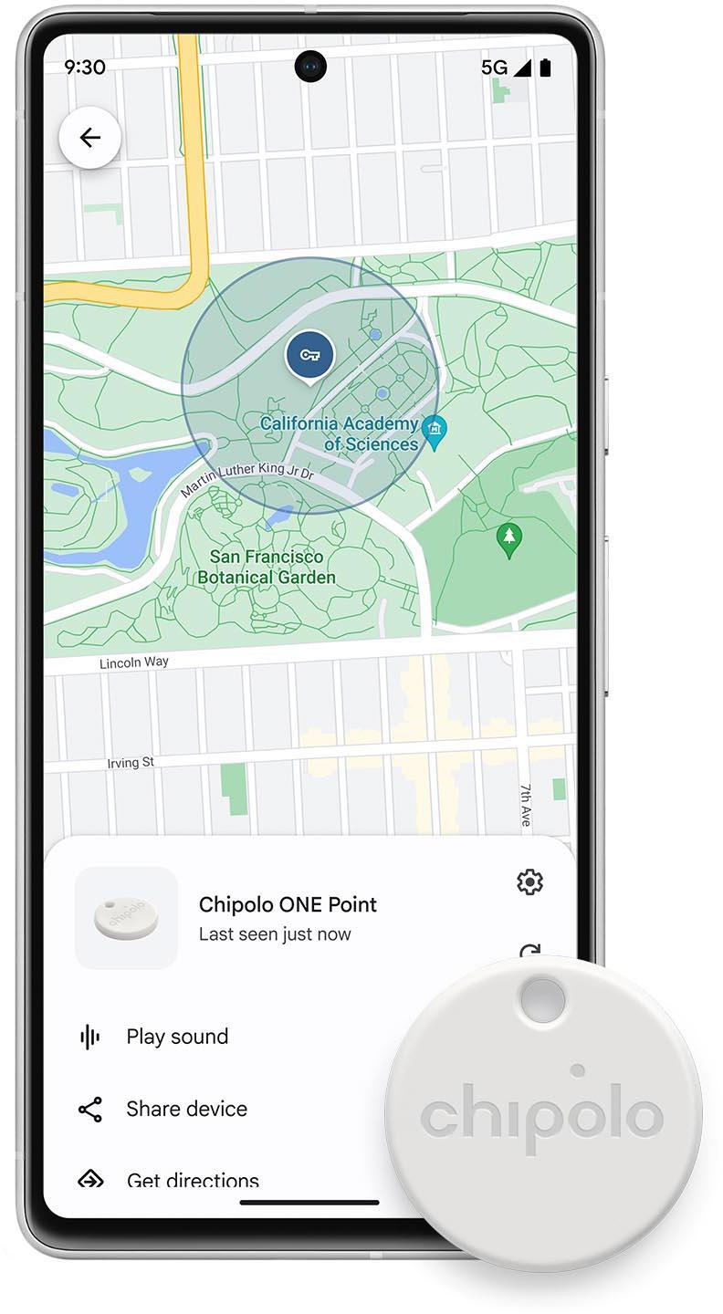 Chipolo ONE Point with 'Google's Find My Device'