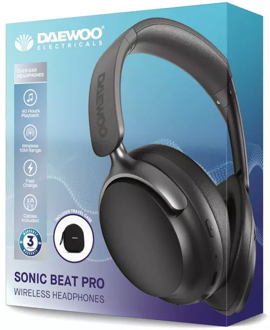 SONIC Headphones Black Halfords UK