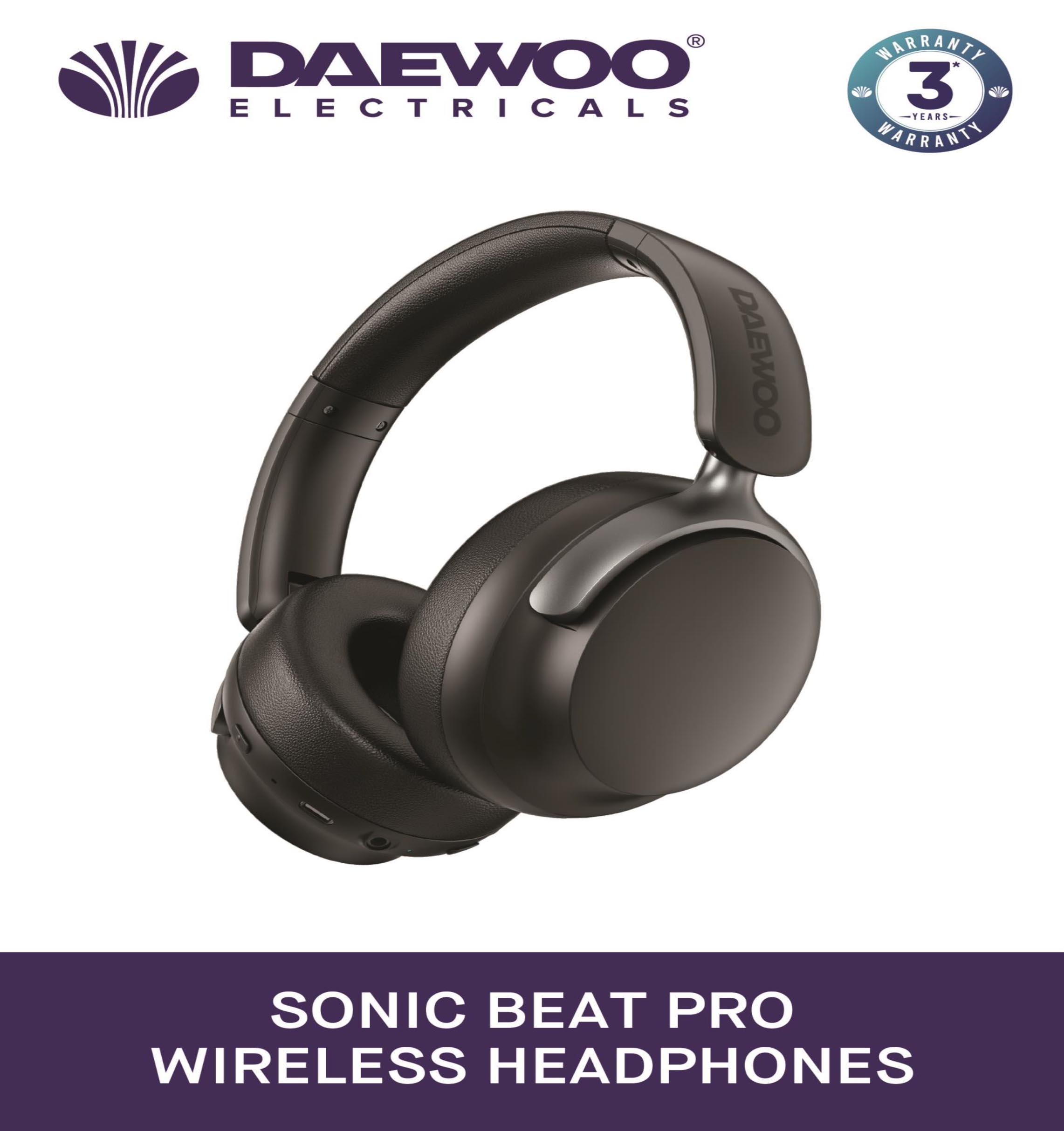 DAEWOO SONIC Headphones Black