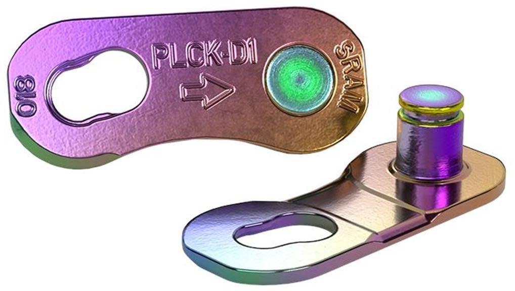 SRAM Flattop Powerlock 12 Speed Chain Connectors Rainbow 4 Pieces