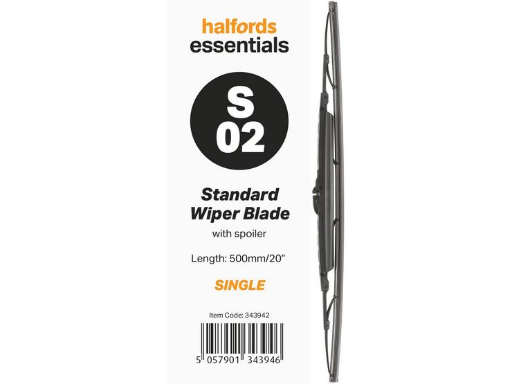 Halfords Essentials Spoiler Wiper Blade S02 - 20"