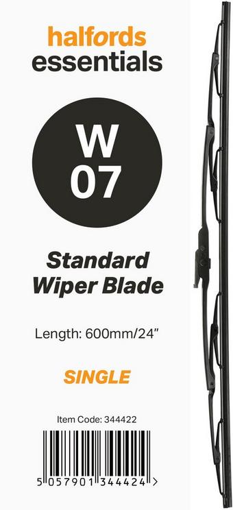 Halfords Essentials Single Wiper Blade W07 - 24"