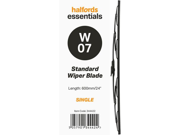Halfords Essentials Single Wiper Blade W07 - 24"