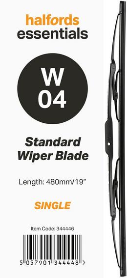 Halfords Essentials Single Wiper Blade W04 19 Halfords UK