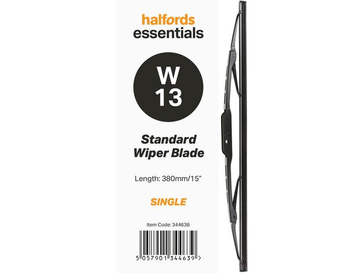 Halfords Essentials Single Wiper Blade W13 - 15"