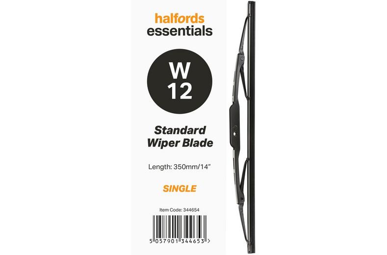 Halfords Essentials Single Wiper Blade W12 - 14" Halfords Essentials Single Wiper Blade W12 - 14"