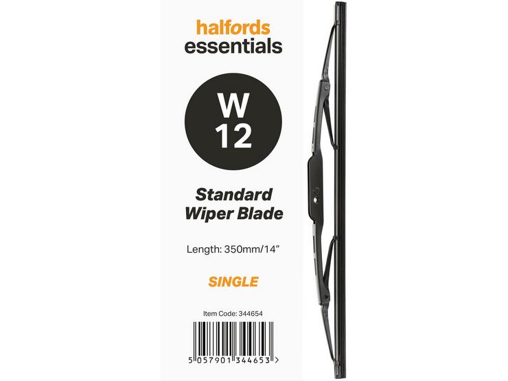 Halfords Essentials Single Wiper Blade W12 - 14"