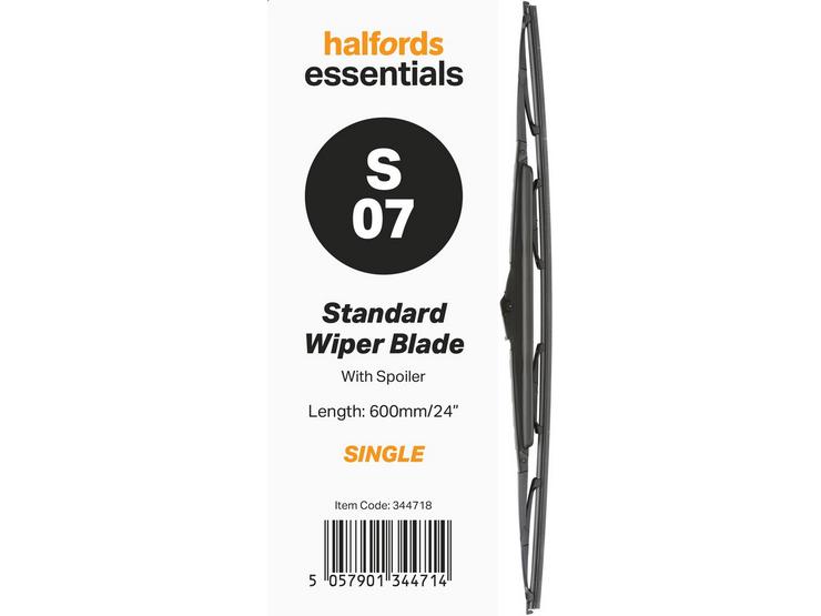 Halfords Essentials Spoiler Wiper Blade S07 - 24"