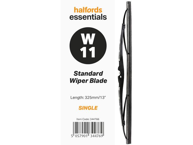 Halfords Essentials Single Wiper Blade W11 - 13"