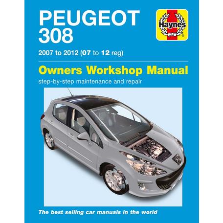 da 07 a 12 Manuale Haynes online 2007-2012 PEUGEOT 308 Benzina & Diesel 