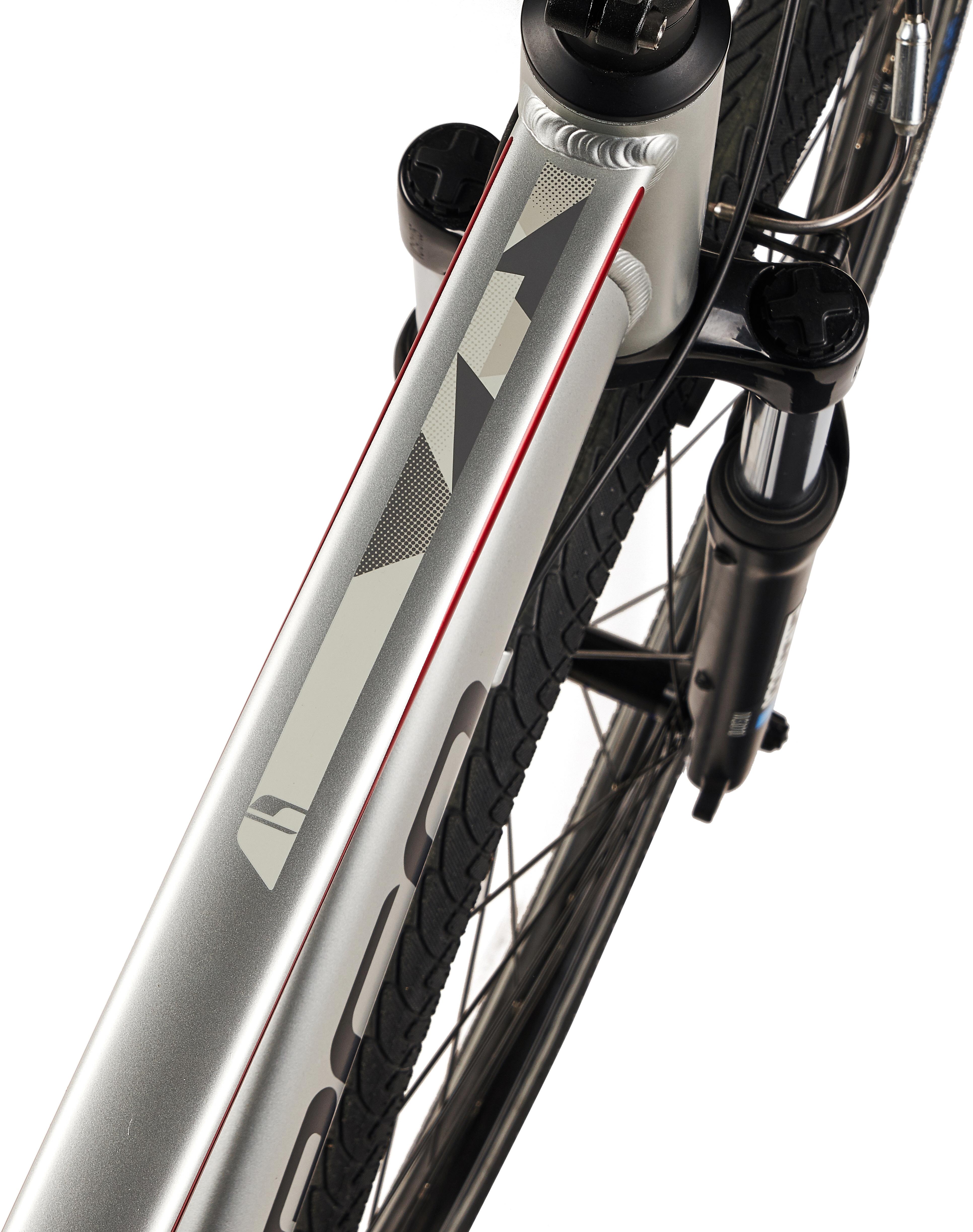 Carrera Crossfire 1 Mens Hybrid Bike - Silver - S, M, L Frames