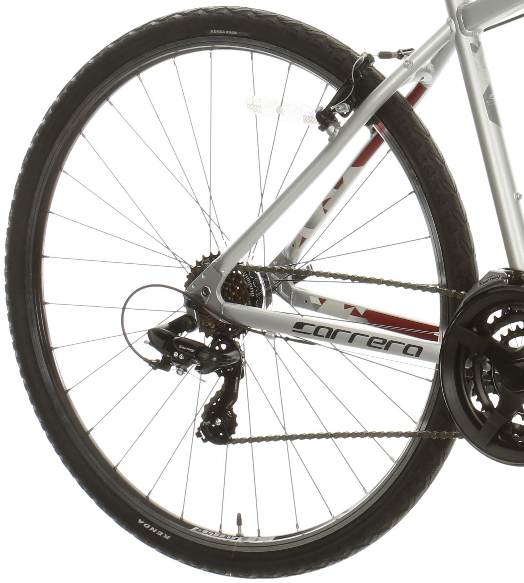 Carrera Crossfire 1 Mens Hybrid Bike - Silver - S, M, L Frames