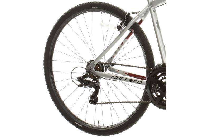 Carrera Crossfire 1 Mens Hybrid Bike - Silver - S, M, L Frames Carrera Crossfire 1 Mens Hybrid Bike - Silver - S, M, L Frames