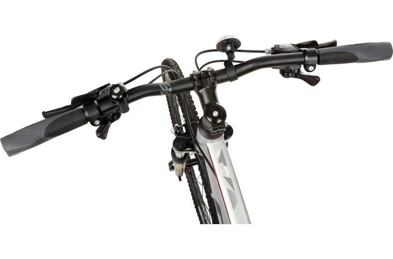 Carrera Crossfire 1 Mens Hybrid Bike - Silver - S, M, L Frames Carrera Crossfire 1 Mens Hybrid Bike - Silver - S, M, L Frames