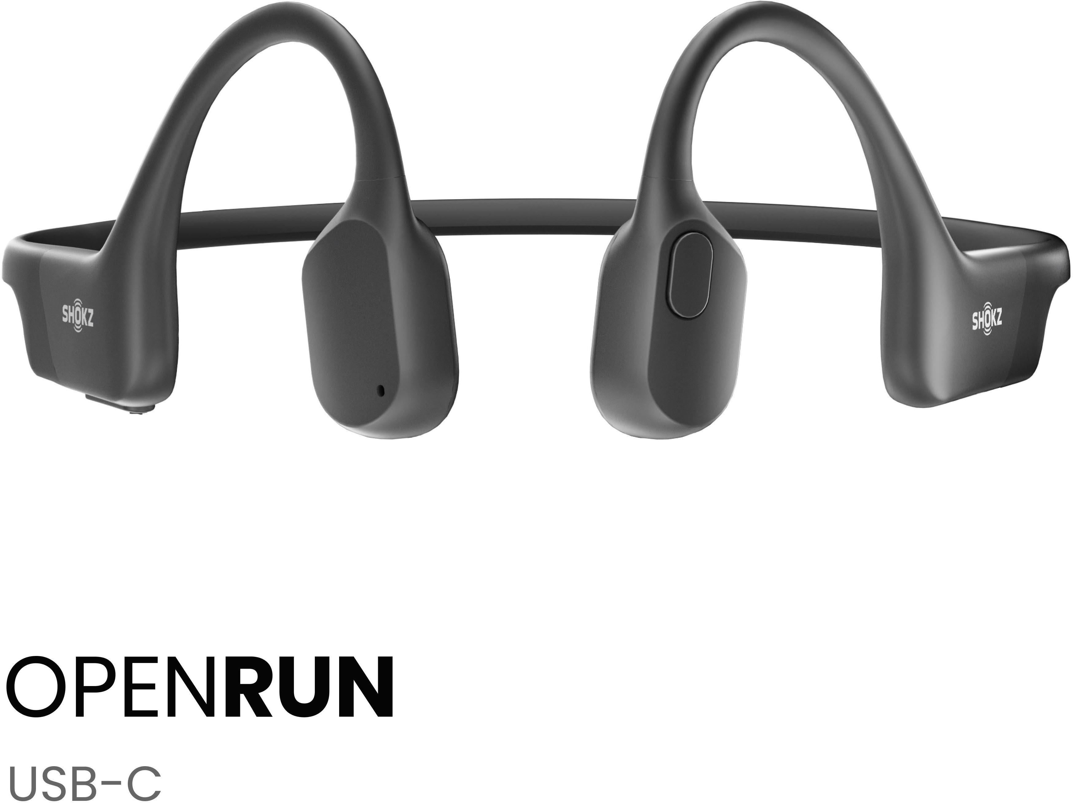 SHOKZ OpenRun open-ear sports headphones with USB-Type C connector