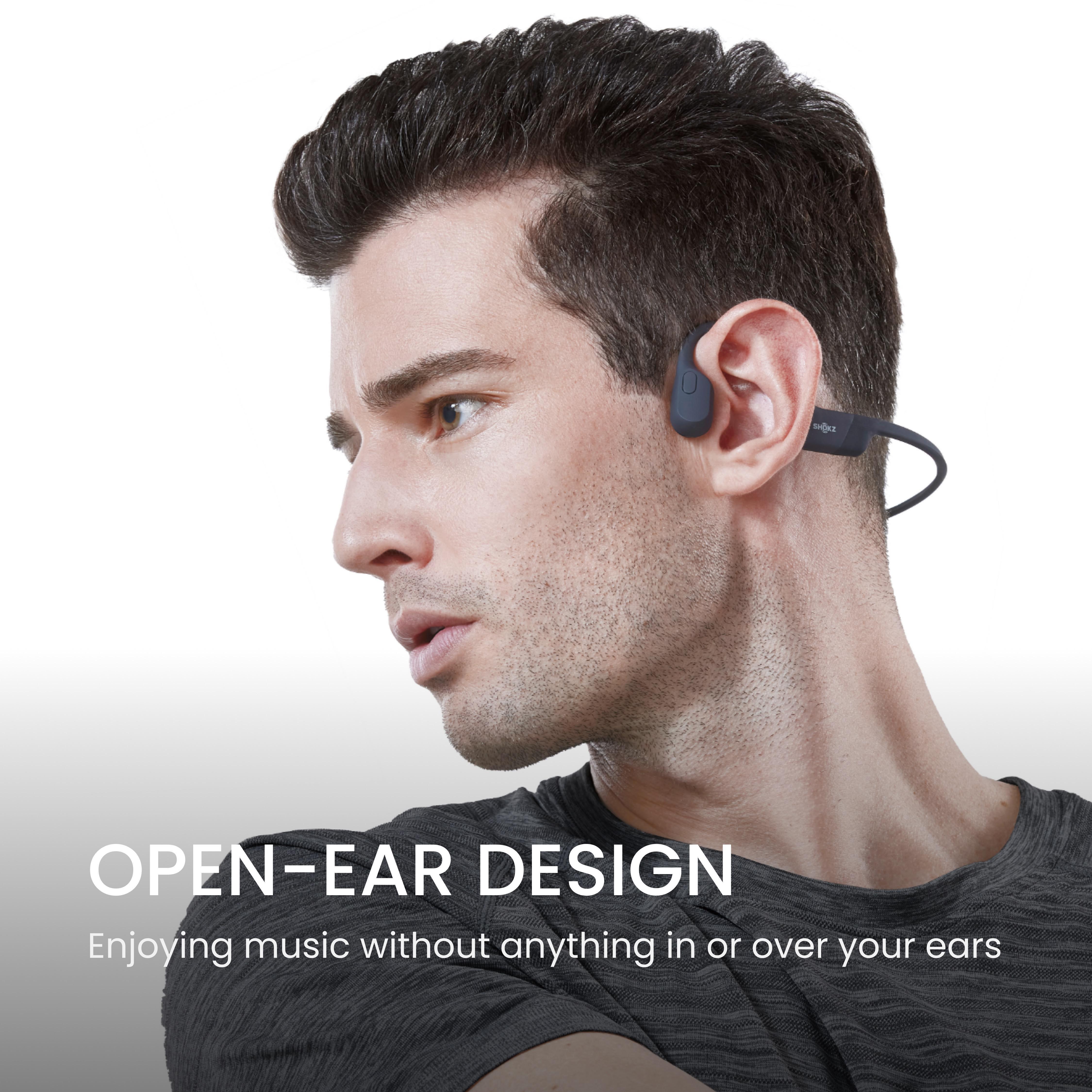 SHOKZ OpenRun open-ear sports headphones with USB-Type C connector