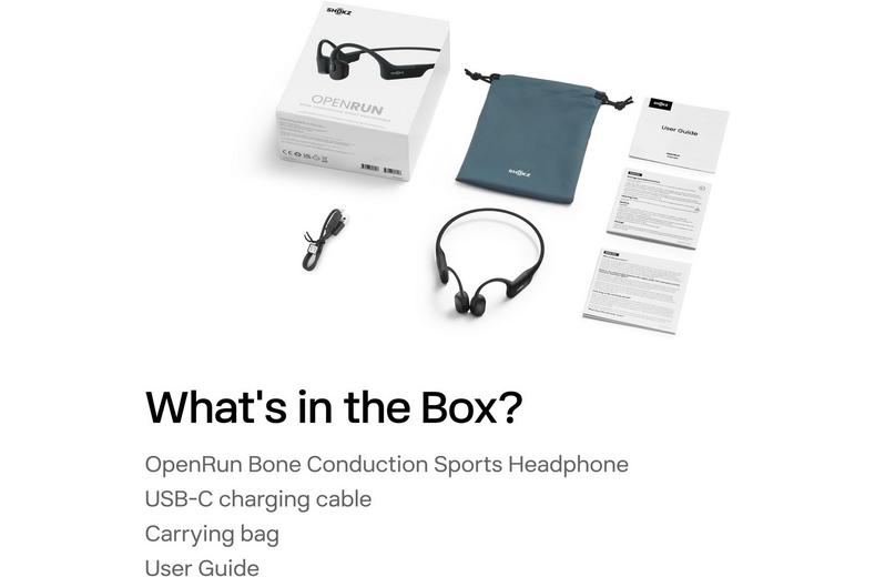 SHOKZ OpenRun open-ear sports headphones with USB-Type C connector SHOKZ OpenRun open-ear sports headphones with USB-Type C connector