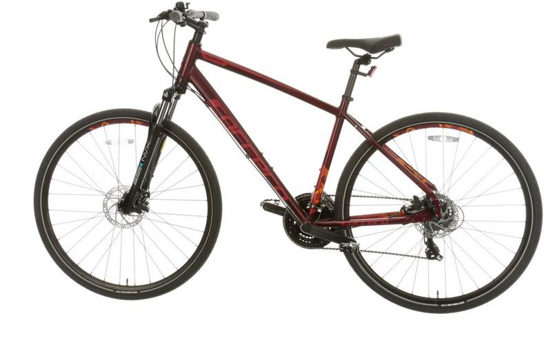 Carrera Crossfire 2 Mens Hybrid Bike - Red - S, M, L Frames Carrera Crossfire 2 Mens Hybrid Bike - Red - S, M, L Frames