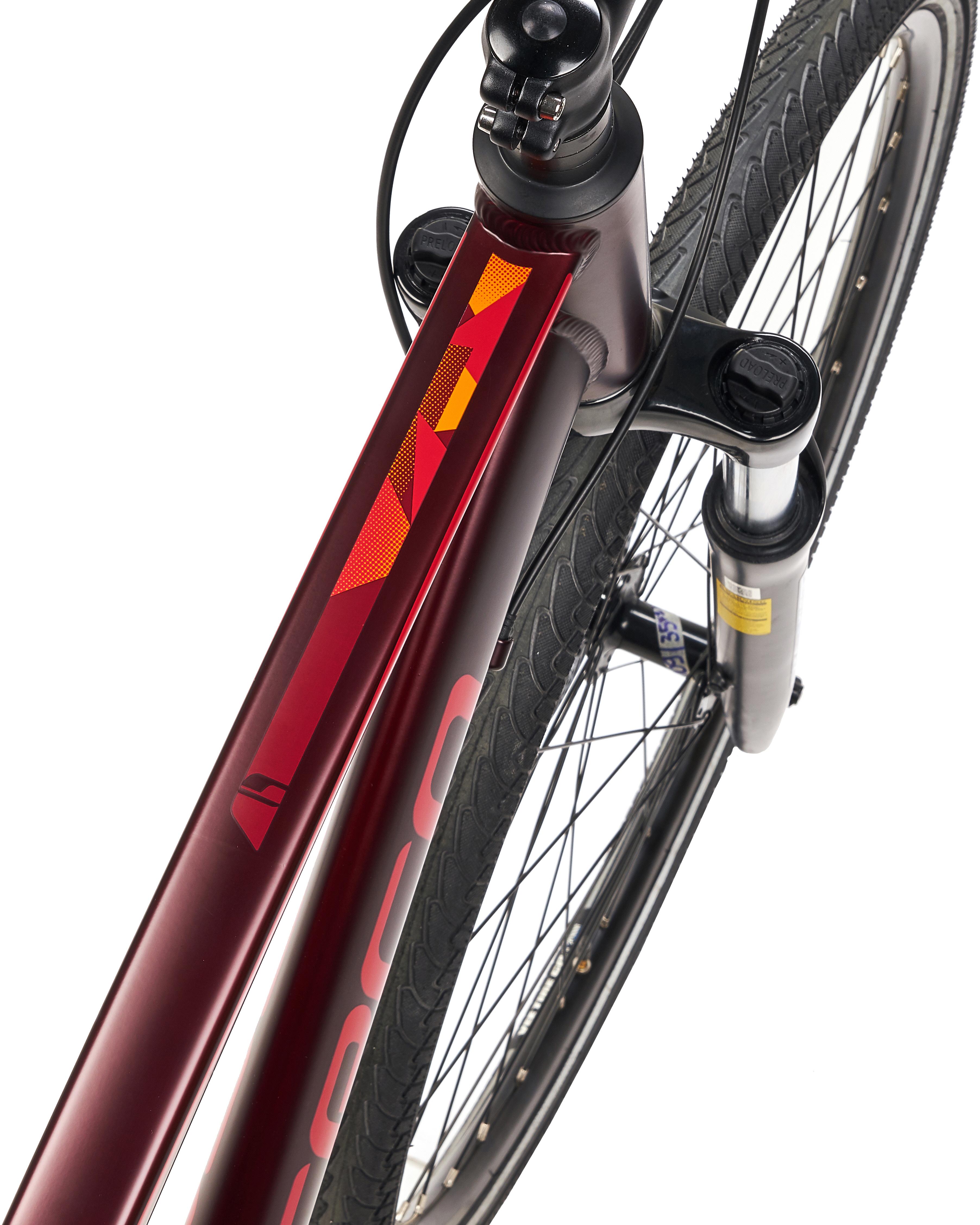 Carrera Crossfire 2 Mens Hybrid Bike - Red - S, M, L Frames