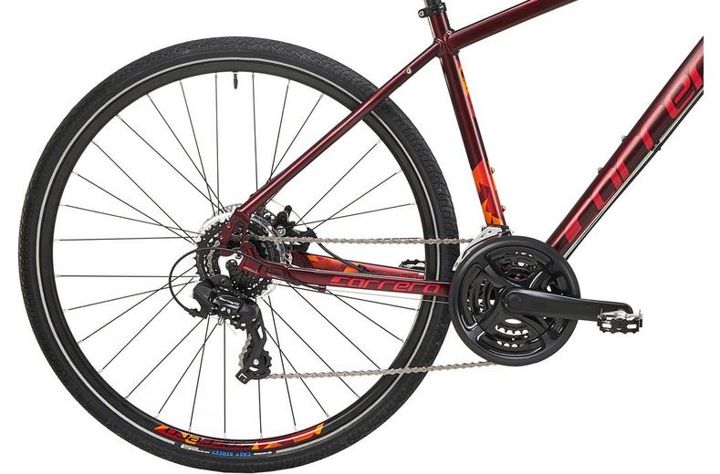 Carrera Crossfire 2 Mens Hybrid Bike - Red - S, M, L Frames Carrera Crossfire 2 Mens Hybrid Bike - Red - S, M, L Frames