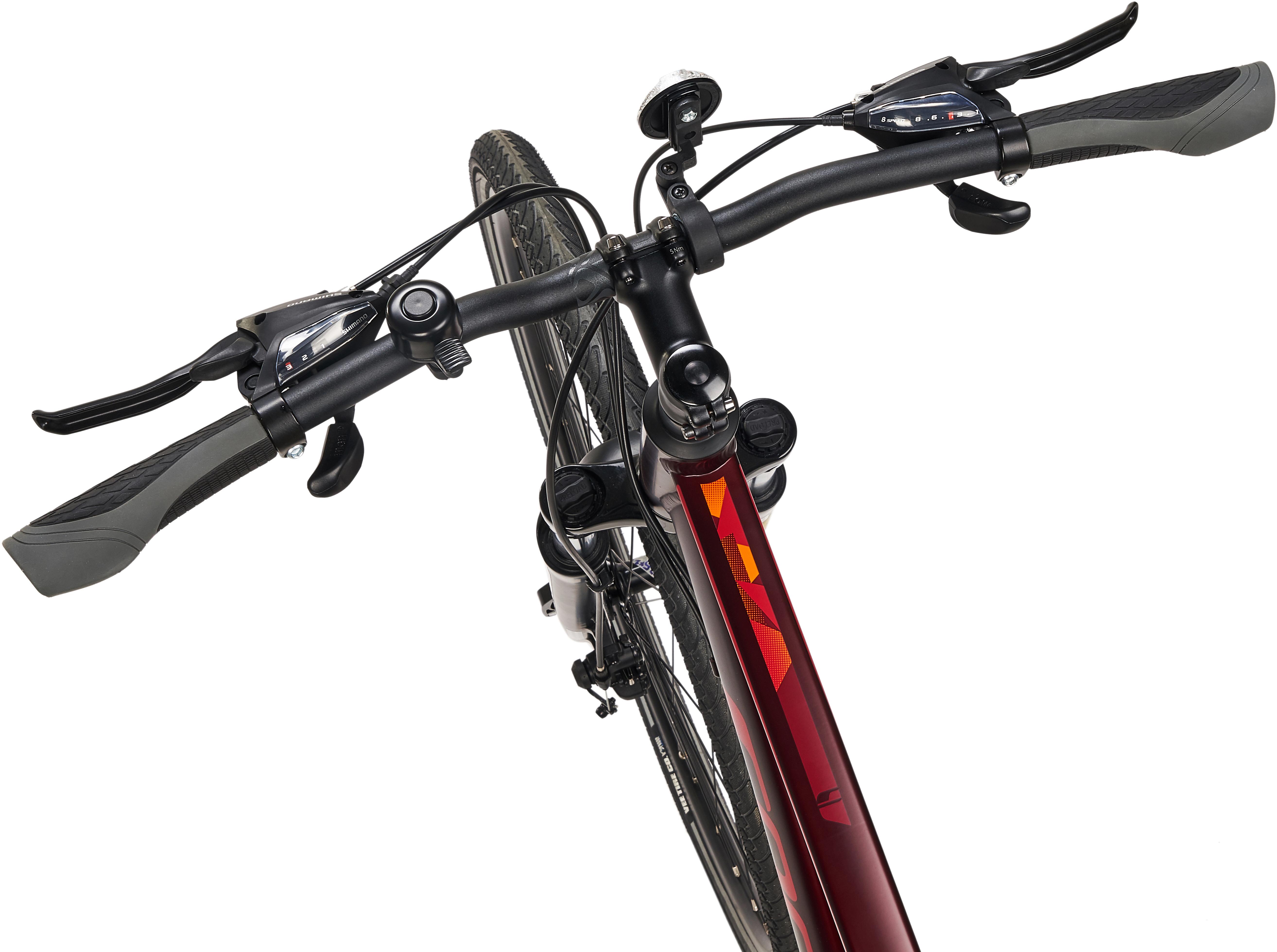 Carrera Crossfire 2 Mens Hybrid Bike - Red - S, M, L Frames