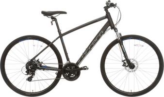 Halfords Carrera Crossfire 2 Mens Hybrid Bike - Black, Small | Extra 8% off for BC Members