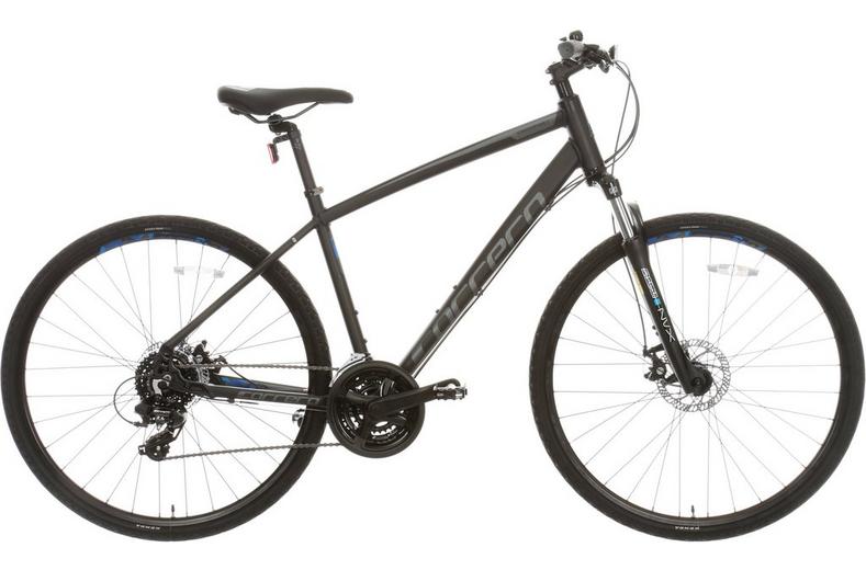 Carrera Crossfire 2 Mens Hybrid Bike - Black - S, M, L Frames Carrera Crossfire 2 Mens Hybrid Bike - Black - S, M, L Frames