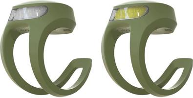 Halfords Knog Frog V3 Twinpack, Army Jacket Green | Extra 8% off for BC Members