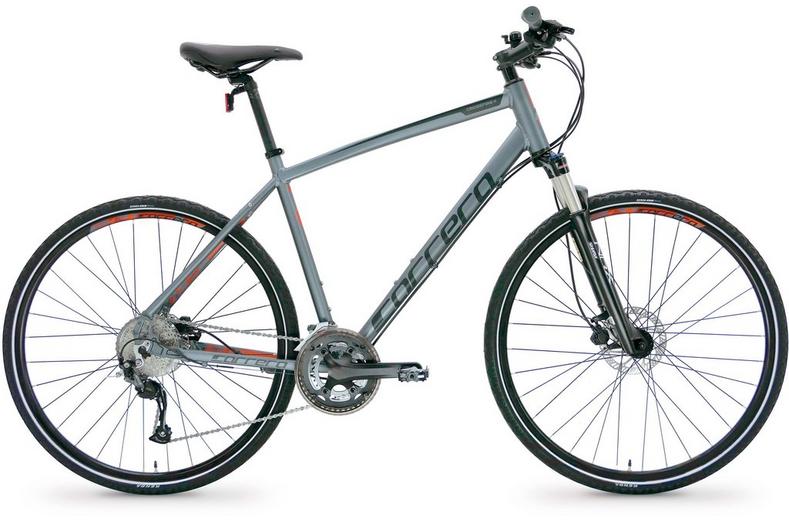 Carrera Crossfire 3 Mens Hybrid Bike - Dark Grey - S, M, L Frames Carrera Crossfire 3 Mens Hybrid Bike - Dark Grey - S, M, L Frames