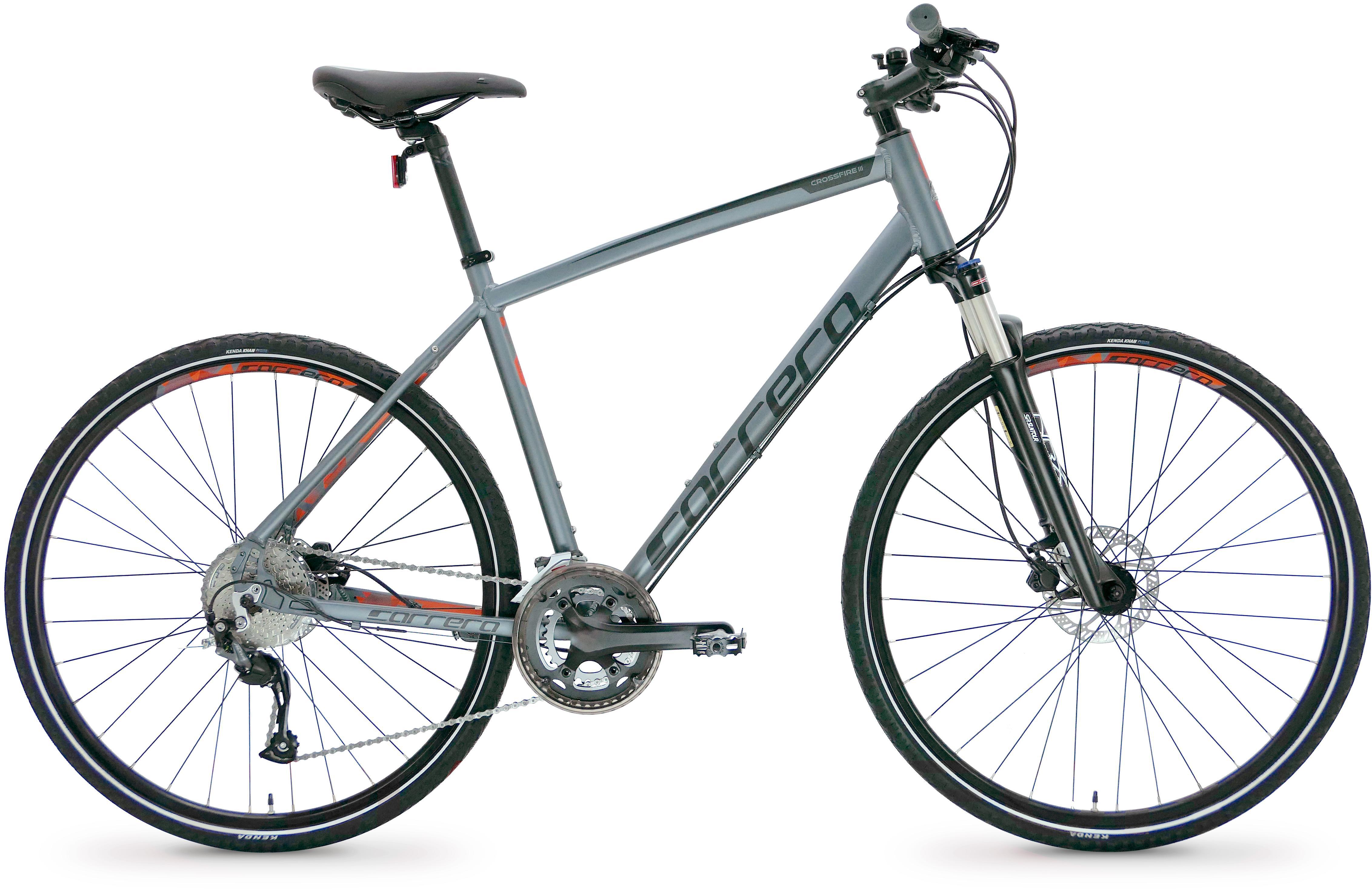 Carrera Crossfire 3 Mens Hybrid Bike - Grey, Large