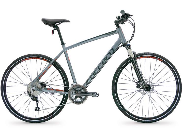 Carrera Crossfire 3 Mens Hybrid Bike - Grey - S, M, L Frames