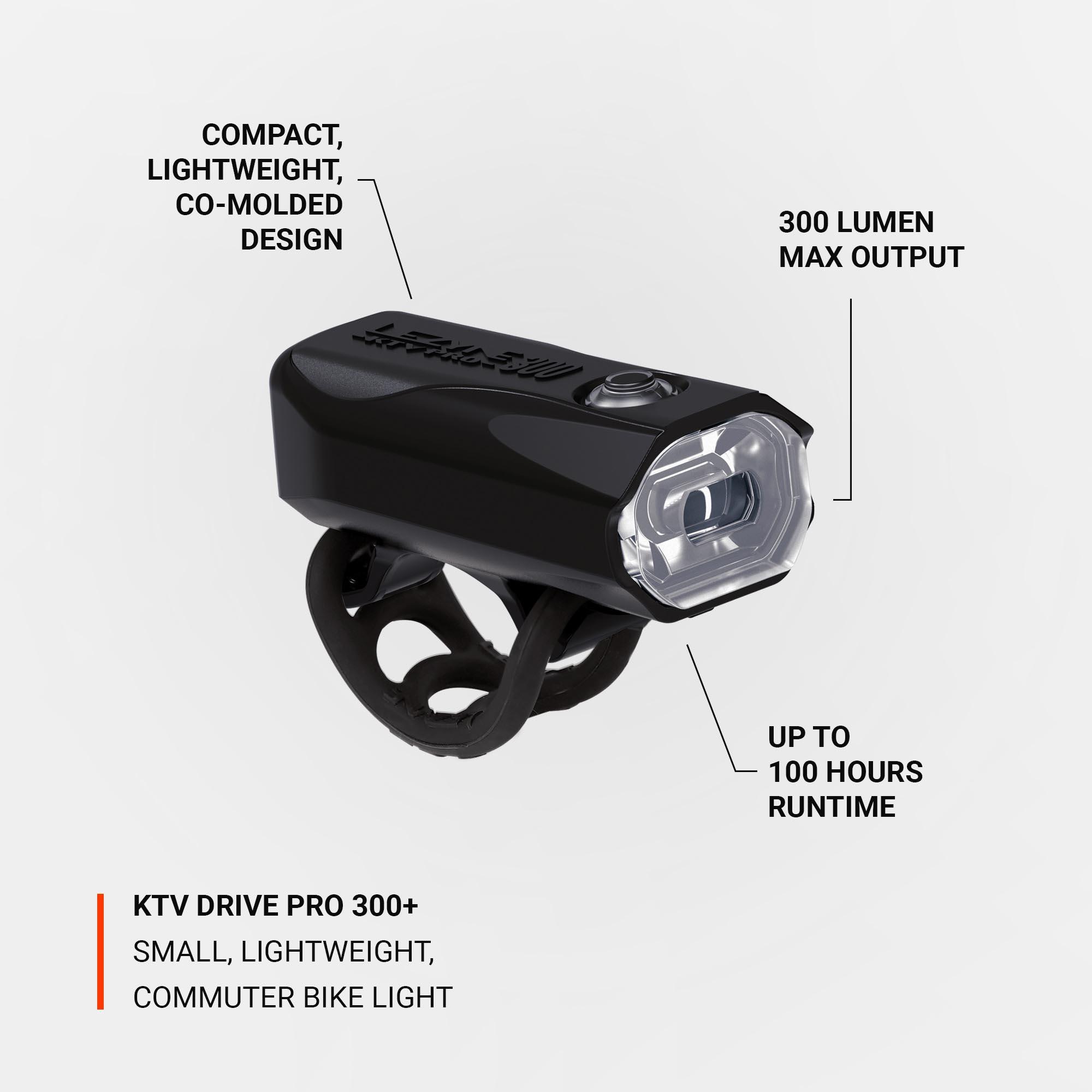 Lezyne KTV Drive Pro 300+ Front Bike Light