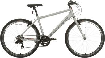 Carrera Parva Mens Hybrid Bike - Silver - S, M, L Frames