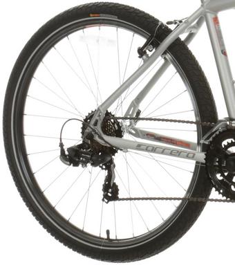Carrera Parva Mens Hybrid Bike - Silver - S, M, L Frames